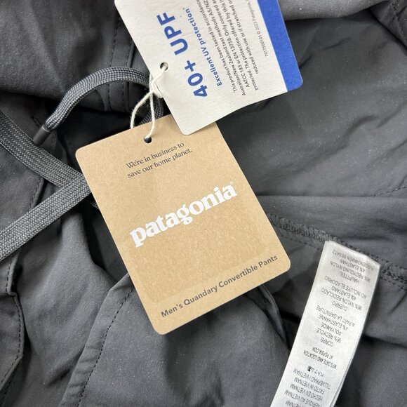 Patagonia Convertible Pants Size 40 Mens Quandary Forge Grey $129 - Picture 11 of 12
